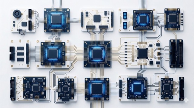 Электронный компонент с подсветкой для технического оборудования