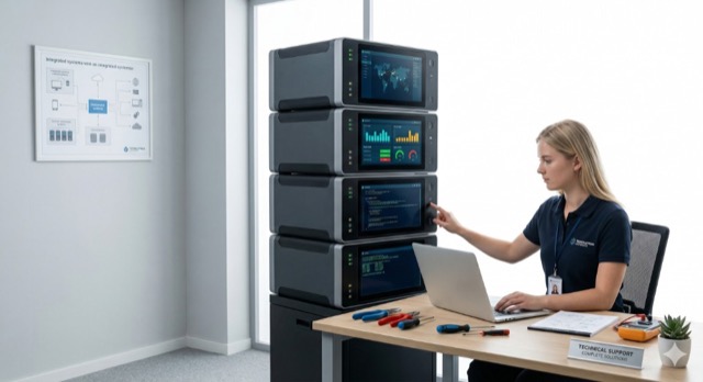 Технический узел с электронными компонентами для промышленного применения